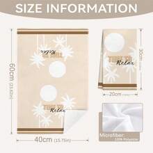 2pcs Bohemian Coconut Tree Printed Kitchen Towels, 15.75*23.62in(40*60cm) Super Soft Microfiber Polyester Dish Towels, Hand Towels, Dish Cloths, Home Decor, Kitchen Decor, Cooking Baking Cleaning Towels, Kitchen Accessories, Machine Washable, Suitable For Dining Room, Kitchen, Daily Decoration And Gifts, All Seasons - Multicolor - View 4