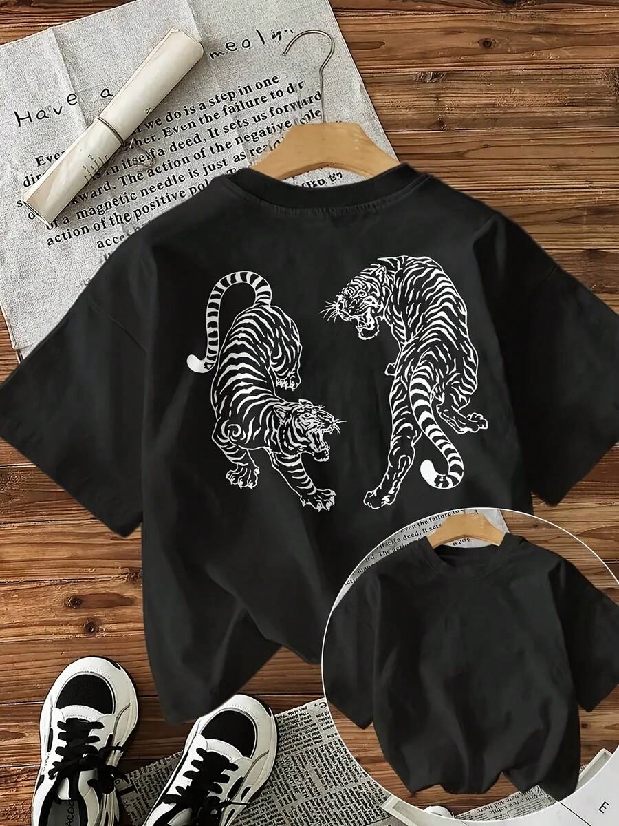Dam-T-shirts - Svart - Visa 1