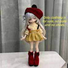 17cm BJD 新服裝，精緻可愛時尚美觀 BJD 衣裝套裝，可更換配件，新年/聖誕/生日禮物（僅含服裝，不含娃娃與鞋子） - 彩色 - 查看 17