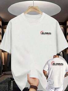 New Men's Fishing Pattern T-Shirt - 100% Cotton - Googan Baits Print T-Shirt On Back - Lightweight And Breathable Knit Top, Suitable For Outdoor Activities And Fishing Trips - Light Gray With Red And Green Details - Casual Summer Top, Double-Sided Print, Machine Washable Fabric S-3XL Soft - 白色 - 查看 3