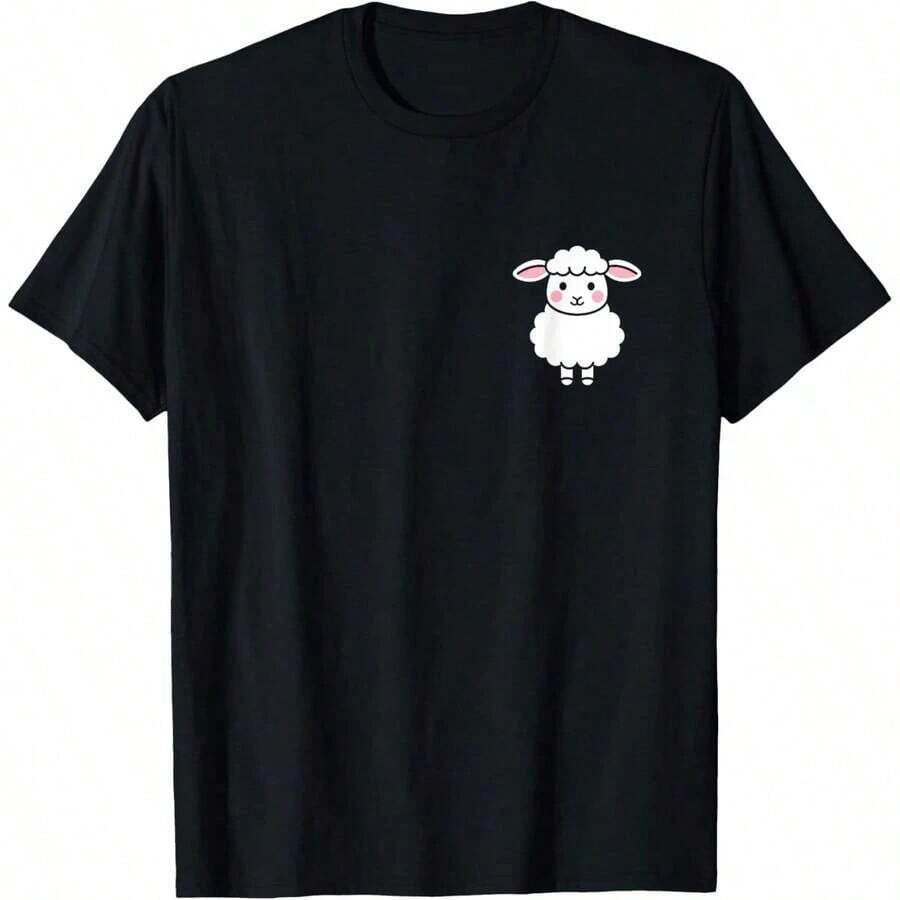 Camiseta de manga corta Quest Fantasy Squad Broccoli Funny Cat 100% Algodón - Negro 11 - Ver 1
