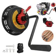 Hand Cranked Not Pull Starter For Small Tiller Sprayer Water Pumps Generator Engines For 168 170F Construction Durability Starter - Black - View 2