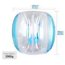 Inflatable Bumper Balls For Adults Human Hamster Balls For Adults Inflatable Lawn Game Ball 0.3mm Ultra-Thick PVC Toys Body Bumpers Ball Full Body For Outdoor Team Gaming Play (1pcs) - Blue 1pcS - View 4