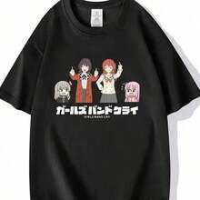 Jesus Raves Electronic Music EDM Festival DJ Gift T-Shirt Festival Clothing Men's T-Shirts (1)-Urban Vintage Style Unisex Cotton Short Sleeve Round Neck Loose Blouses For Women. Blouses. Casual Blouses For Ladies. - 黑色 2 - 查看 7