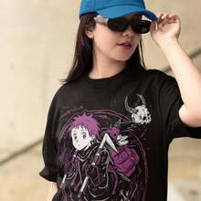 Dorohedoro Welcome To Chaos Anime T-Shirt, Unisex, Size 1, Gyoza Kaiju Design. This 220g Pure Cotton Short-Sleeve T-Shirt Is Suitable For Both Men And Women. The Thick Fabric Is Wrinkle-Resistant And Won't Easily Lose Its Shape. Its Simple Yet Versatile Style Is Lightweight And Breathable, Making It Perfect For Work, Travel, Camping, Shopping, And Everyday Wear. - 黑色 - 查看 1