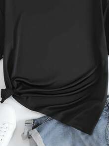 Blusa Suave con Estampado Evangélico Cristiano "Donde Hay Fe" Marsala,Elección perfecta de regalo de cumpleaños o festividad  amigos, familiares, novio o novia - Negro - Ver 4