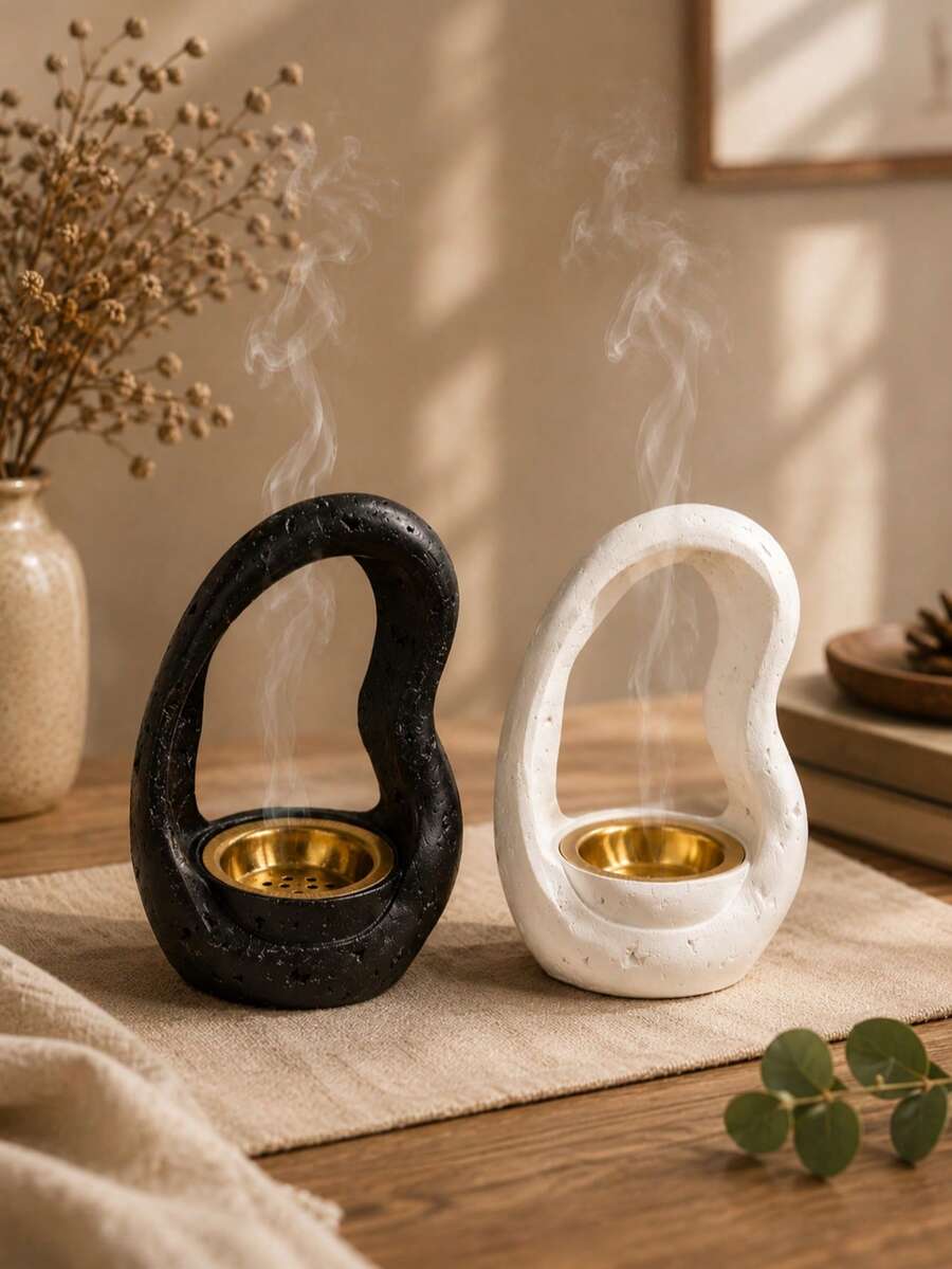 1件中东阿拉伯节日香炉装饰品,客厅装饰,阿拉伯风格香炉,家居装饰,房间装饰,派对和节日装饰 - 彩色 - 查看 1