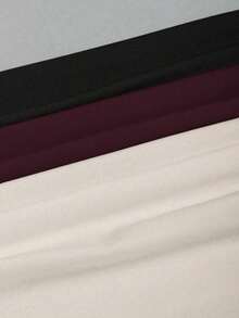 Conjunto de 3 piezas para mujer: Blusa de manga larga hombros descubiertos, blusas cortas entalladas, cómodas y amigables con la piel, versátil y estilizador - Multicolor 4 - Ver 5