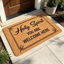 1pc Brown Textured Spiritual Welcome Doormat - Flannel Material, Unique Style, Suitable For Kitchen, Dining Room, Hallway, Bathroom, Bedroom, Home Decor, Room Decor, All Seasons - 1PC - View 16
