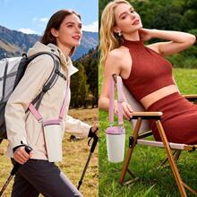 Bottle Strap Compatible With Smoothsip Slider 12oz 20oz Coffee Mug 12oz 24oz With Handle, Adjustable Heavy Duty Shoulder Strap, Sling, Hanging, Crossbody Carry Outdoors, Hiking - Mặc định - Xem 6