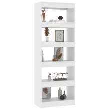 vidaXL Bücherregal/Raumteiler Weiß 60x30x166 cm Holzwerkstoff Wohnzimmer- und Arbeitszimmermöbel, Wohnzimmerschränke und Bücherregale, Möbeldekorationen, Vitrine für Figuren und Sammlerstücke - Weiss - Übersicht 3