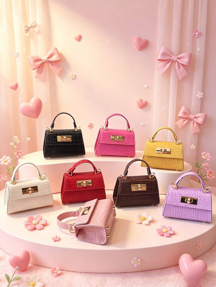 1 New Mini Handbag, Cute And Unique Marble Pattern, High-Quality Pu Crossbody Bag, Fresh And Lively Color Matching, New Youthful Style, Can Be Worn Crossbody, Casual And Fashionable, Can Also Be Given As A Gift To Friends. - Mini Handbag + Keychain - View 1