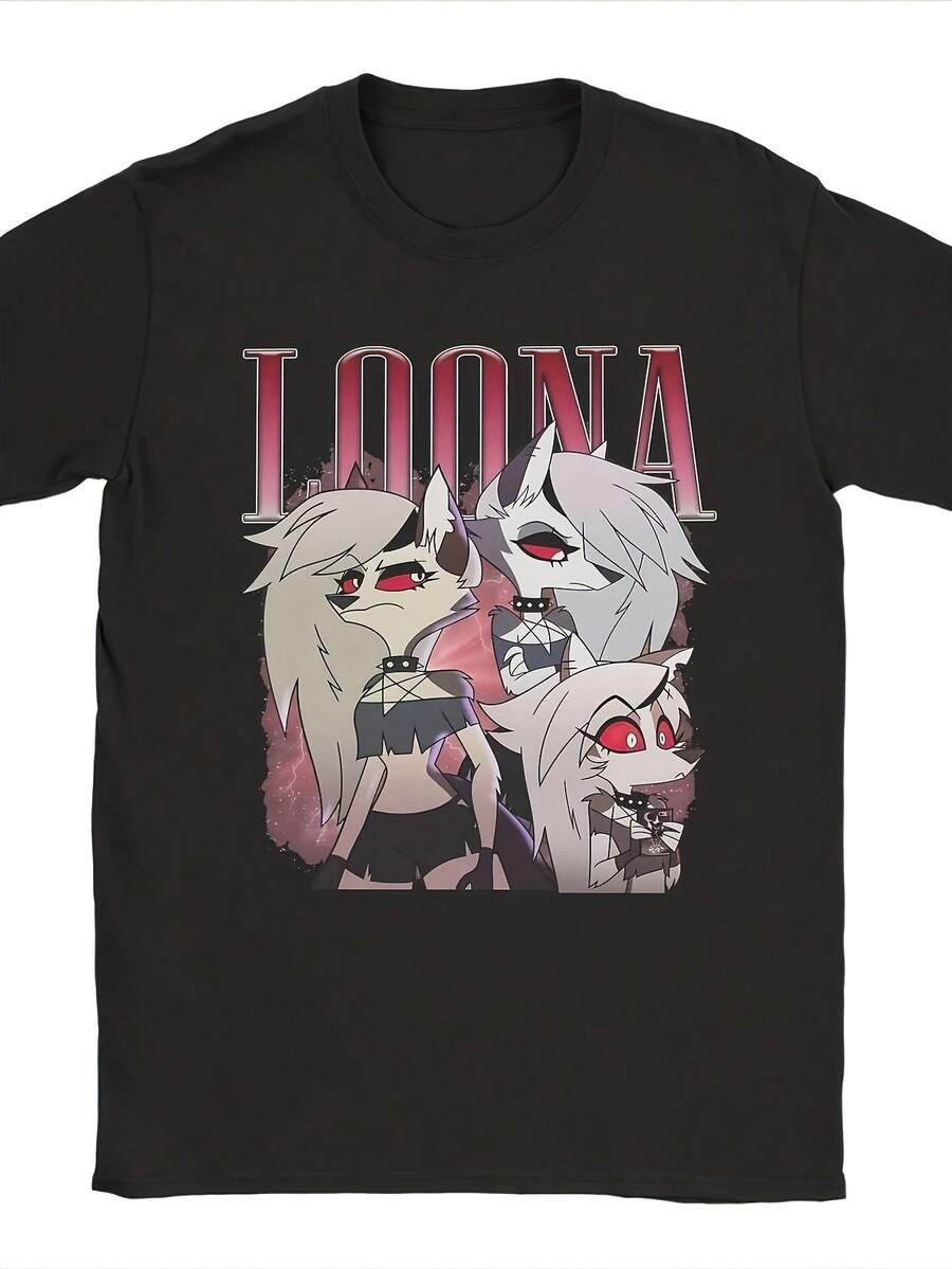 Camiseta unisex HH Elluva  con estampado de logotipo icónico y diseño réplica vintage, suave y cómoda, una prenda básica de estilo casual urbano adecuada para todas las estaciones, versátil para cualquier estilo, asequible para el uso diario y también un regalo de Navidad perfecto para fans y amigos - Ideal para fiestas y uso diario, perfecta para vacaciones y tiempo de juego, excelente para fiestas y vacaciones familiares, estilo urbano, moda moderna, atuendo de fiesta, ropa casual de verano. - Negro - Ver 1
