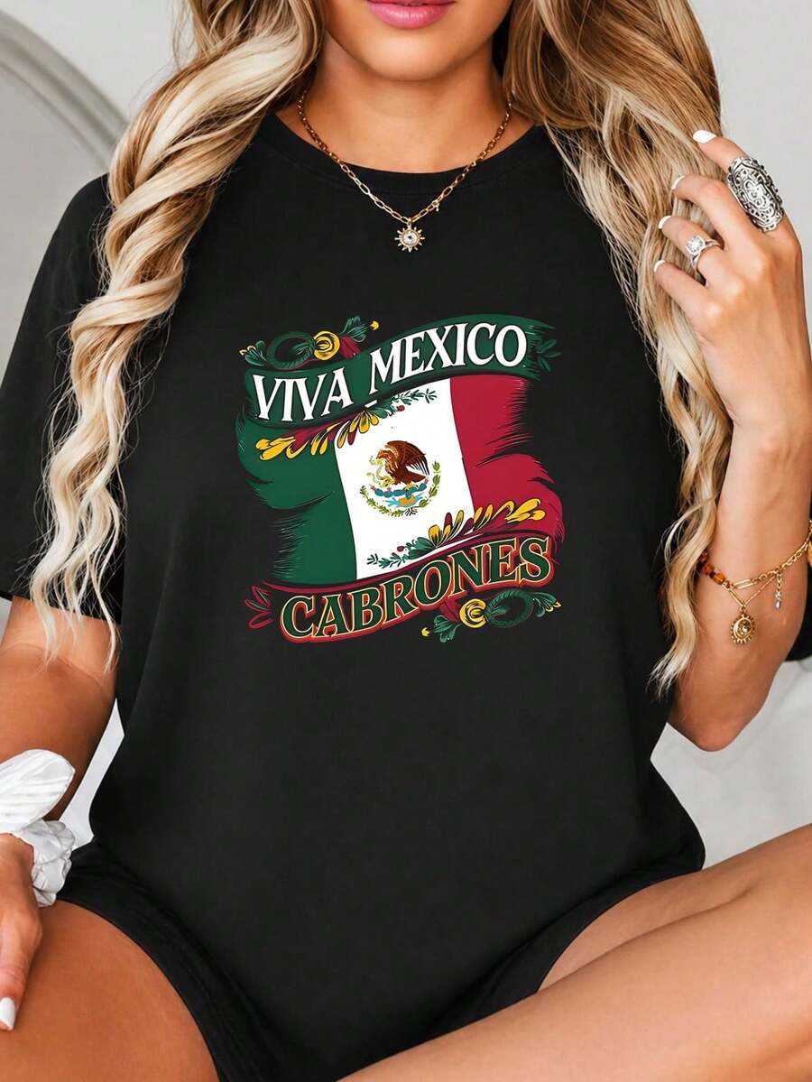 Viva México Cabrones Diseño gráfico de impresión con Fl-ag y Eagle mexicanos, Estilo de pincelada audaz, Verde Rojo Blanco, Patriótico Decor Fiesta.jpgRegalos personalizados: Camisetas para mujer con estilos modernos, hippies, casuales y minimalistas. Ropa masculina personalizada única, armarios cápsula, ropa básica/urbana para hombre. Regalos ideales para novios, familiares y amigos, adecuados para cumpleaños, vacaciones, colegio/competiciones, deportes/escalada, etc., también adecuados para la moda de otoño y actividades urbanas. Verano negro.