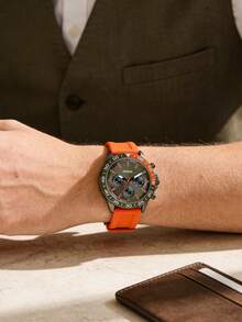 Đồng hồ công sở nam FOSSIL: Máy quartz mượt mà, phù hợp cho việc đi làm, phong cách chuyên nghiệp BQ2500 - trái cam - Xem 4