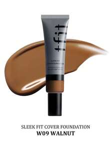 TFIT SLEEK FIT COVER 底妝 W09 胡桃木色，高遮瑕輕盈，長效控油，霧面妝感，不褪色防暈染，適合初學者，K-Beauty 韓系彩妝，禮品 30g/1.05 Oz. - W09 WALNUT - 查看 2