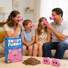 [Free Shipping] Snort Funny – The Oinkcredible You Laugh You Lose Party Game!Hilarious Pig Snout Challenge With 150 Cards|   Fun Game For Kids, Teens, & Adults, Ideal For Parties, Game Nights, Birthdays (1pc) - 1 CÁI - Xem 5