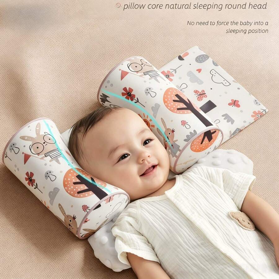 1 chiếc gối định hình cho bé, gối định hình cho trẻ sơ sinh, gối ngủ chuyên dụng cho trẻ em, gối nằm nghiêng cho trẻ sơ sinh, gối dùng được cả bốn mùa cho trẻ mới biết đi - Nhiều màu - Xem 1