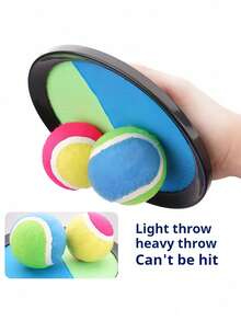 Suction Cup Ball Toy Toss Ball Game Set Outdoor SportsBall Racket Outdoor Game Set Suitable For Family Gatherings And Entertainment Yard Camping Holiday Party Game Toy Interactive Game Toy Beach Essential Accessories Outdoor Sports Gift - Multicolor - View 3