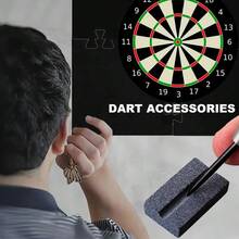4件套飞镖磨刀器 V型磨刀器，磨刀石，游戏飞镖配件，金属飞镖头，飞镖工具 - 黑色 - 查看 3