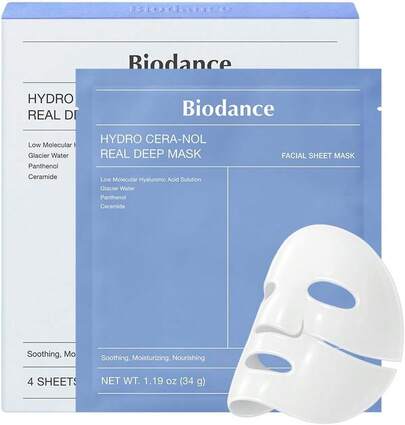  Biodance Bio Collagen Real Deep Mask Set Of 4 Collagen Moisturizing Face Masks 34g Korean Deep Hydration Anti-Aging Firming Face Radiance Glow Skin Korean Skincare Collagen Face Mask Deep Hydration Moisturizing Facial Mask Kbeauty Nourishing Face Care For Dry Sensitive Oily Skin Dehydrated Skin Korean Moisturizing Mask Anti-Wrinkle Skin Elasticity Brightening Facial Mask Spa Home Daily Skincare Routine Glass Skin Moisturizing Mask Firming Face Mask Revitalizing Facial Sheet Mask Korean Facial Care Non-Irritation Collagen Booster Skin Repair Face Care Korean Beauty Product Hydrating Mask For Women Men Facial Care Routine