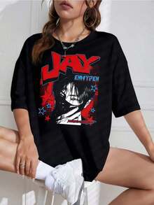 Camiseta Unisex con Estampado de Idol K-Pop Retro, Cuello Redondo, Manga Corta, Diseño Vintage, Ideal para Fans - Blanco - Ver 1