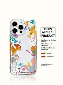迪士尼米奇米色手机壳，节日礼物，防摔防滑，适用于iPhone 17/17Air/17Pro/17ProMax/11/12/13/14/15/16Pro/16ProMax/14Plus/15Plus/16Plus/15Pro/16ProMax/XR - 無色 - 查看 1