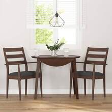 vidaXL Esszimmerstühle mit Kissen 2 Stk. Braun Massivholz Gummibaum Restaurantstühle, Bürostühle, Gartenstühle, Partystühle. Dieses Produkt umfasst nur Stühle, ohne Tische. Ein klassisches, hochwertiges Möbelstück. - Braun - Übersicht 2