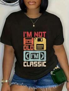 No soy viejo, soy un clásico retro de los años 70 y 80. Camiseta divertida para gente mayor.Pure-Cotton - Negro - Ver 7