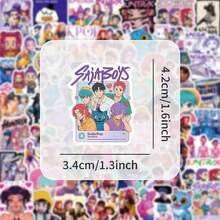 Bộ 104 miếng dán Huntrix K Pop Anime Aesthetic, hình dán nhân vật hoạt hình dễ thương, chống thấm nước, tự dính, thích hợp cho đồ dùng học tập, nhật ký và quà tặng cho thanh thiếu niên. - Nhiều màu - Xem 1