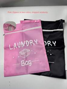 Large Travel Laundry Bag, Dry & Wet Separation Bag, Washable Dirty Clothes Drawstring Bag, Portable, Suitable For Gym Clothes, Swimwear, Fitness, Etc., Travel Storage Essential, Available In Pink, Black, Grey And Other Colors,Back To School - View 17