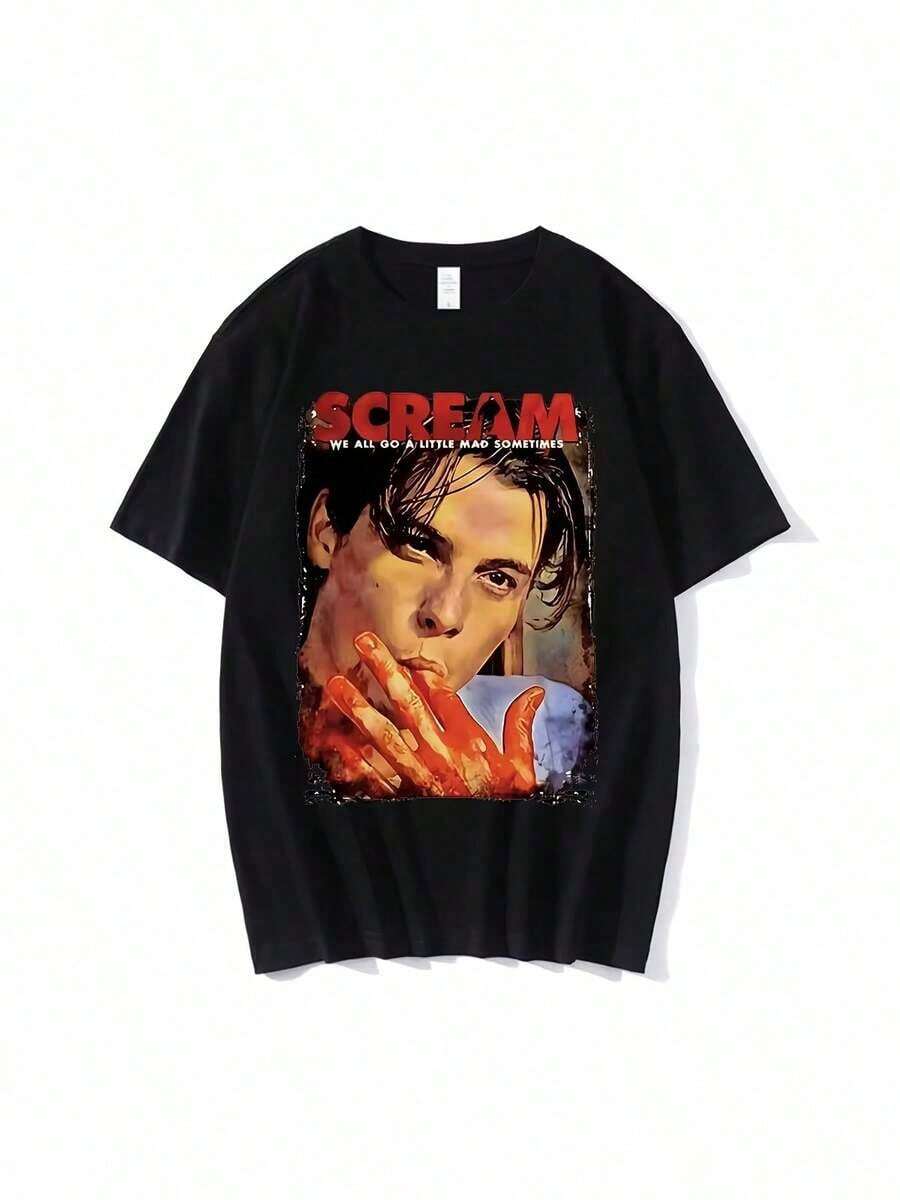 Men T-Shirts - 黑色 - 查看 1