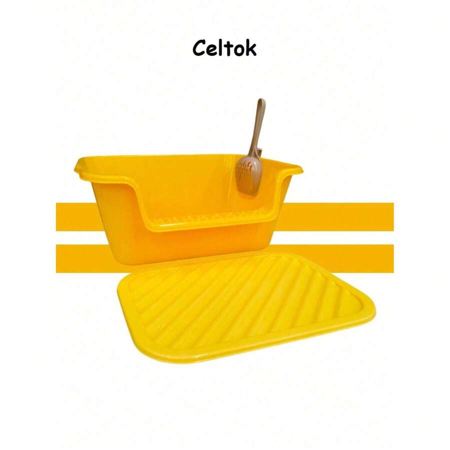 CT6783 1 Pieza De Arenero Para Mascota - Amarillo - Ver 1