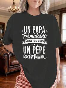 Camiseta Excepcional de Pepe| Negro, Talla S, Estampado Gráfico, Camiseta Casual de Corte Holgado para Mujer, Uso en Todas las Temporadas. - Blanco - Ver 11