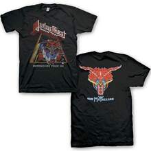 Judas Priest Defenders Vintage Tour T-Shirt - Black - View 1