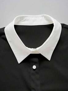 Camisa de mujer casual de manga larga a rayas con un solo abotonado - Multicolor 2 - Ver 5