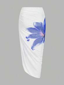 Swim Oasis Traje de baño de una pieza con estampado floral para mujer, verano - Multicolor 4 - Ver 5