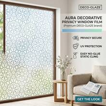 Frosted Window Film Privacy Film For Glass Windows 44.5x200cm, Static Cling Decorative Snowflake Pattern, Blocks UV Removable Frosting Opaque Glass Film For Home Bathroom - Snowflake - View 7