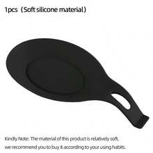 1pc/2pcs Spoon Rest, Easy To Clean Silicone Kitchen Utensil Mat, Silicone Spoon Holder, Restaurant Spoon Rack (This Product Is Made Of Relatively Soft Silicone Material. The Weight Bearing Capacity Is Relatively Limited, It Is Recommended To Confirm The Size And Hardness Based On The Actual Usage Scenario Before Purchasing To Avoid Affecting The User Experience Due To Material Characteristics.) - Multicolor - View 15