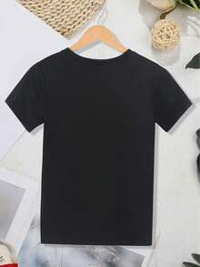 Si mi boca no lo dice, mi cara definitivamente lo dirá. Camiseta para Mujer Casual de Manga Corta 100% Algodón Pesado, Cuello Redondo Cómodo, Camisetas Suaves y Adorables. - Negro - Ver 3