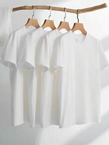 Camiseta Casual Cómoda de Manga Corta y Cuello Redondo para Mujer - Estampado colorido de mariposas en espiral con temática de maestras, tela ligera y transpirable, lavable a máquina, imprescindible para primavera y verano. - Blanco - Ver 2