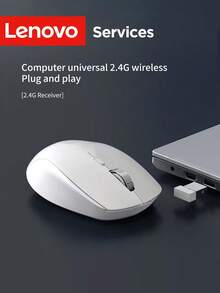 Lenovo 联想N220双模无线鼠标，支持蓝牙和2.4G连接，静音人体工学轻巧办公鼠标，DPI可调，电池续航时间长，便携式电脑鼠标，兼容笔记本电脑、PC、MacBook、平板电脑。 - 查看 15