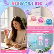 Đồ chơi gel mềm NeeDoh Schylling Jelly Squeeze Glitter Jellyfish - Đồ chơi cảm giác siêu bóp giảm căng thẳng Need Doh, phù hợp cho trẻ em và người lớn, quà tặng lý tưởng cho Lễ Phục sinh và sinh nhật - Nhiều màu - Xem 9