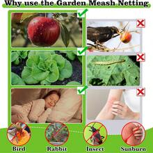 1pc Breathable Mesh Mosquito Net For Garden Terrace, Fine Mesh Effectively Blocks Mosquitoes And Insects, Provides Caring Protection For Plants - A - View 7