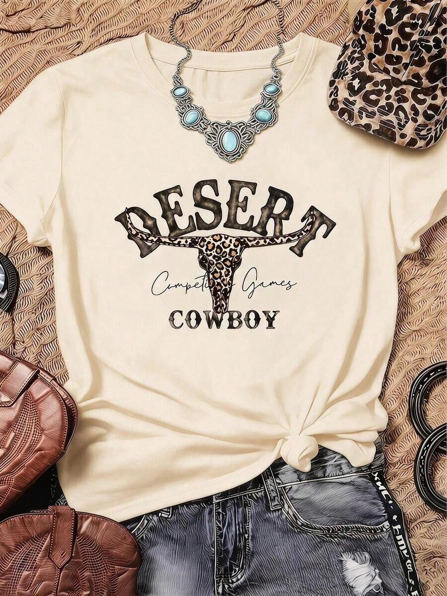 Vintage Nueva camiseta de mujer para otoño-invierno, de manga corta con cuello redondo, ideal como prenda básica. Con diseño holgado y estampado moderno, hecha de algodón puro de alta calidad, ofrece comodidad y una sensación agradable en tu día a día.Fashion 100% Cotton