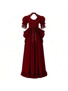 Cosplay Clothing - 241114 Renaissance Women's Skirt Model 7 Black - View 6