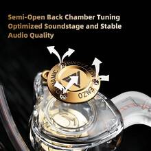 QKZ 15D 动态环绕立体声双动圈入耳式游戏耳机，降噪立体声音乐耳机，有线运动游戏耳机 - 查看 6
