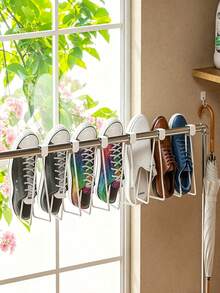 No-Drill Easy Install Iron Wall-Mounted Toilet Paper Holder, Space-Saving Multifunctional Bathroom Tissue Storage Rack, Elegant Home Decor, Metal Structure, Suitable For Kitchen, Bathroom And More - Multicolor - View 6