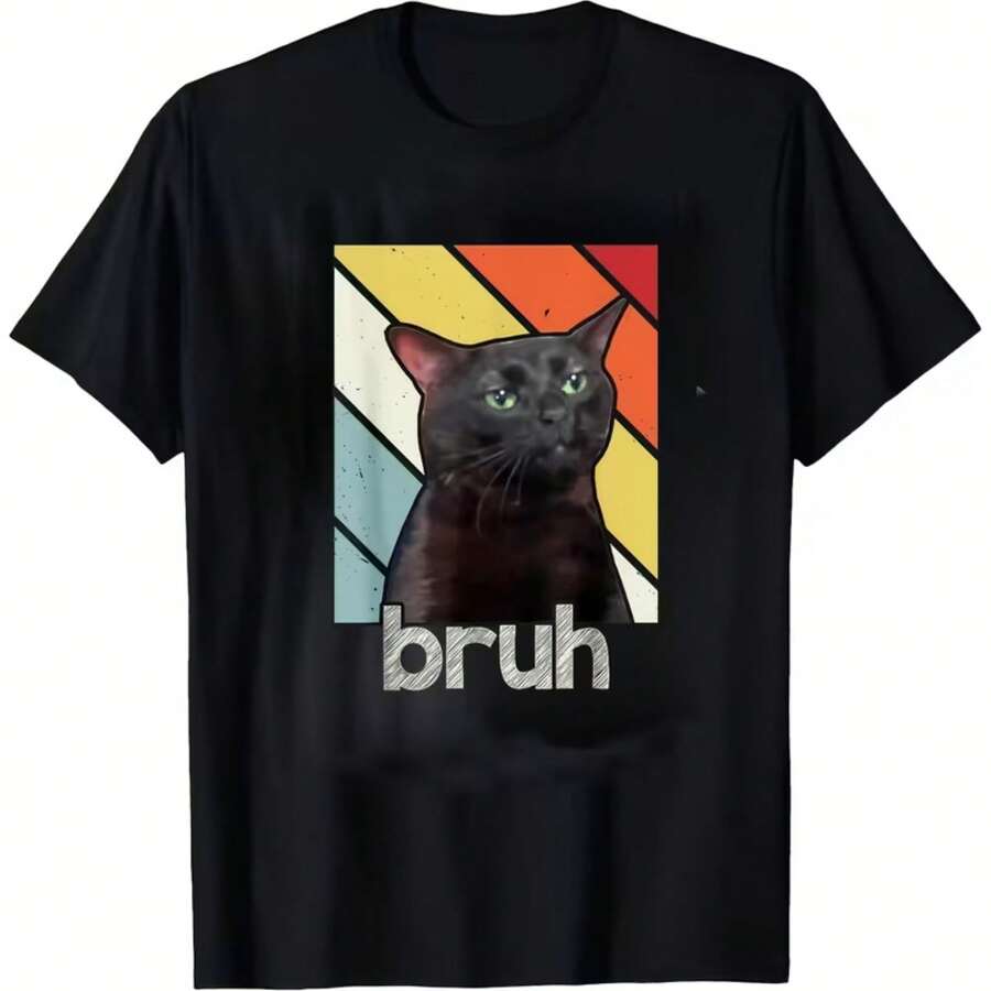 Camiseta impresa para hombres y mujeres - Negro - Ver 1