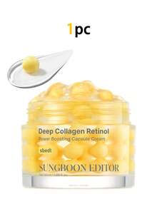 SUNGBOONEDITOR - 深層膠原蛋白視黃醇膠囊面霜 50ml - 抗衰老、減少皺紋、緊緻乾性肌膚 300K 白色細微顆粒 + 膠原蛋白 + 視黃醇 | 保濕、促進膠原蛋白、抗衰老韓國居家護膚、緊緻提拉 | 72 小時長效保濕，適合所有膚質，適合秋冬、Y2K、萬聖節、派對、感恩節、新年、聖誕節及其他場合，也是女性韓國護膚品聖誕襪填充物的絕佳禮物 - Collagen - 查看 9